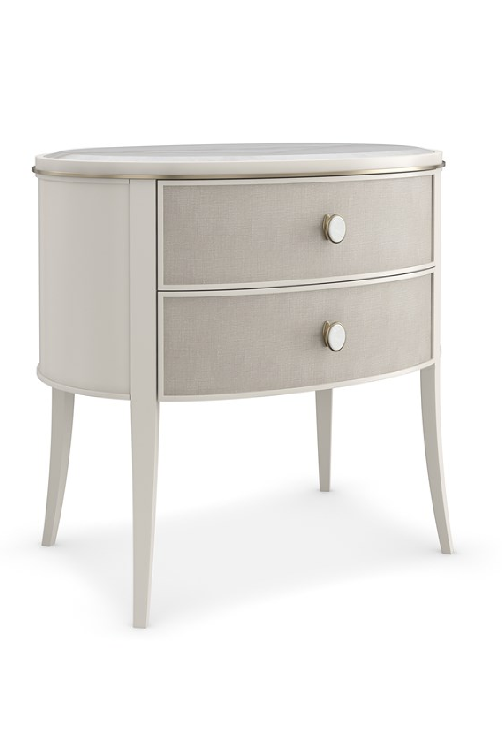 Marble Top 2-Drawer Nightstand | Caracole Bruges | Caracole.eu.com
