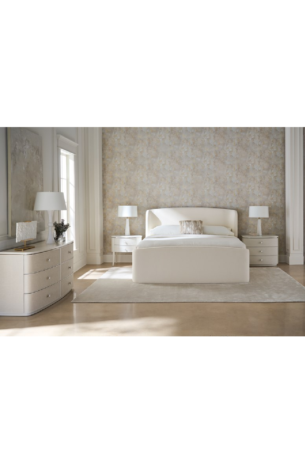 Marble Top 2-Drawer Nightstand | Caracole Bruges | Caracole.eu.com