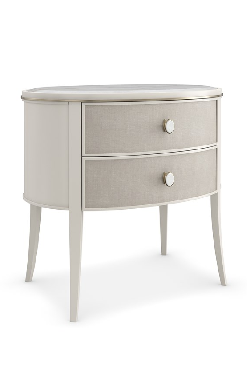 Marble Top 2-Drawer Nightstand | Caracole Bruges | Caracole.eu.com