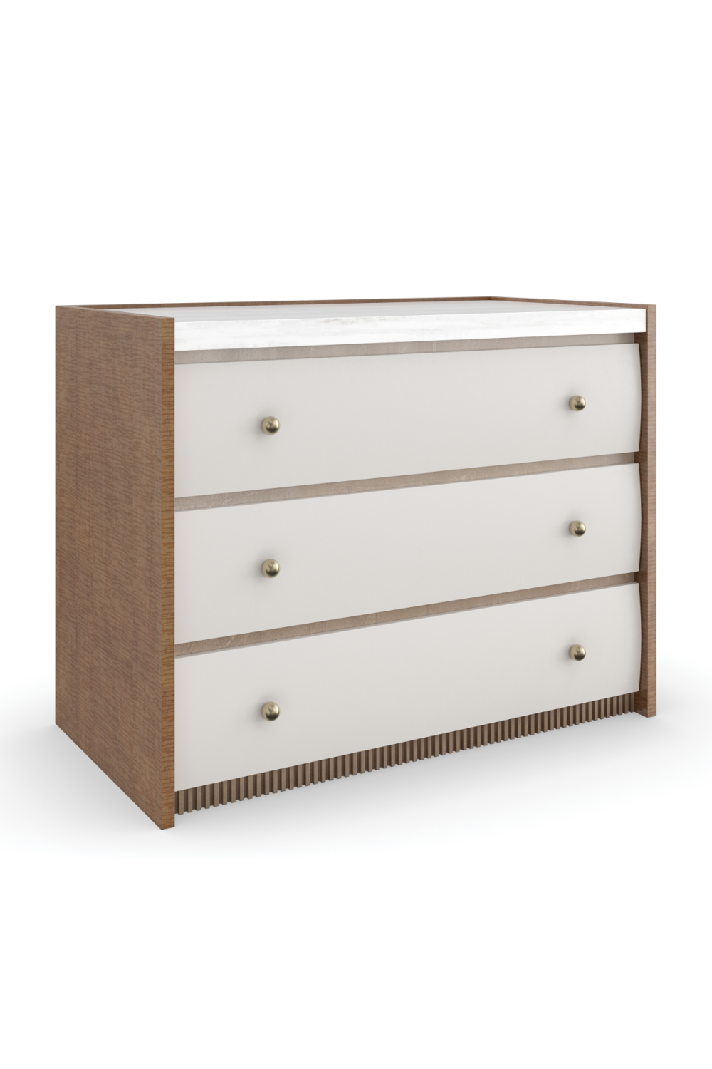 Sycamore Panel 3-Drawer Nightstand | Caracole Avignon | Caracole.eu.com