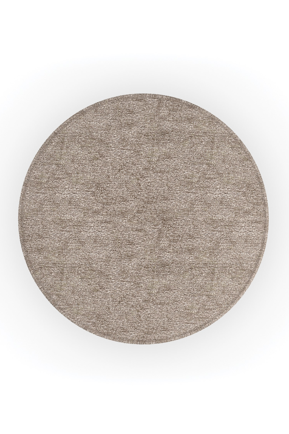 Round Chenille Storage Ottoman | Caracole Ritz | Caracole.eu.com