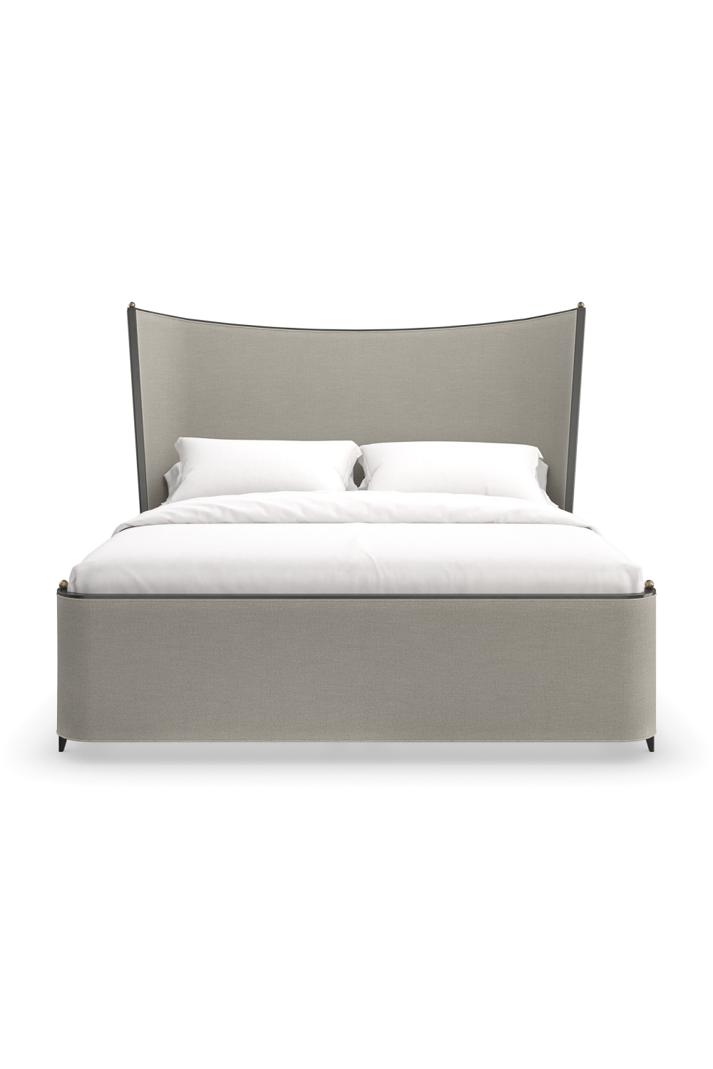 Gray Fabric Queen Bed | Caracole Provence | Caracole.eu.com