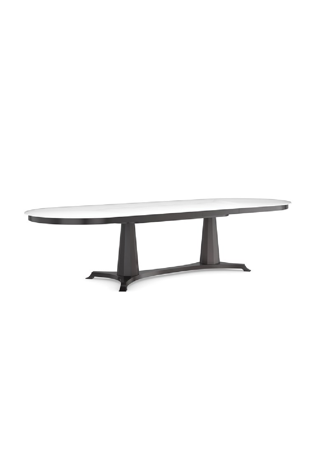 Oval Tempered Glass Dining Table | Caracole Bordeaux | Caracole.eu.com