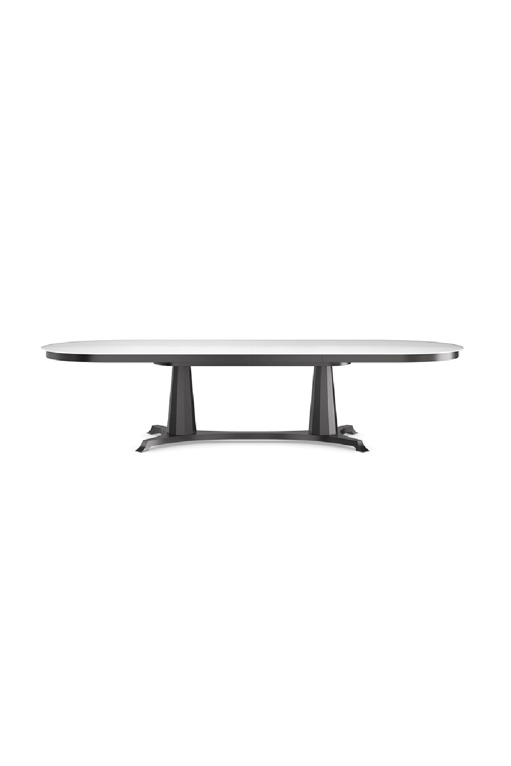 Oval Tempered Glass Dining Table | Caracole Bordeaux | Caracole.eu.com
