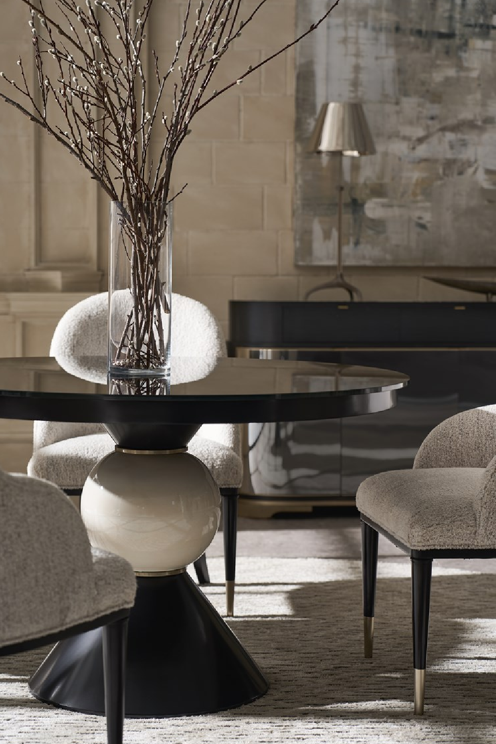 Silver 4-Door Sideboard | Caracole Glace | Caracole.eu.com