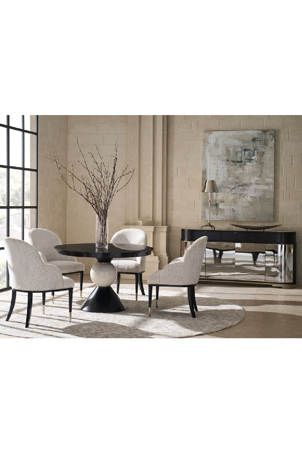 Silver 4-Door Sideboard | Caracole Glace | Caracole.eu.com