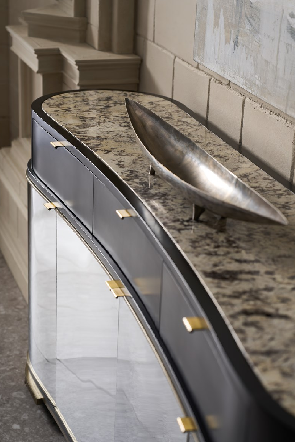 Silver 4-Door Sideboard | Caracole Glace | Caracole.eu.com