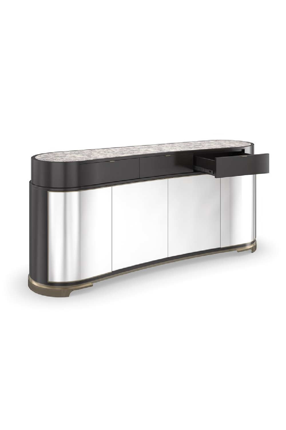 Silver 4-Door Sideboard | Caracole Glace | Caracole.eu.com