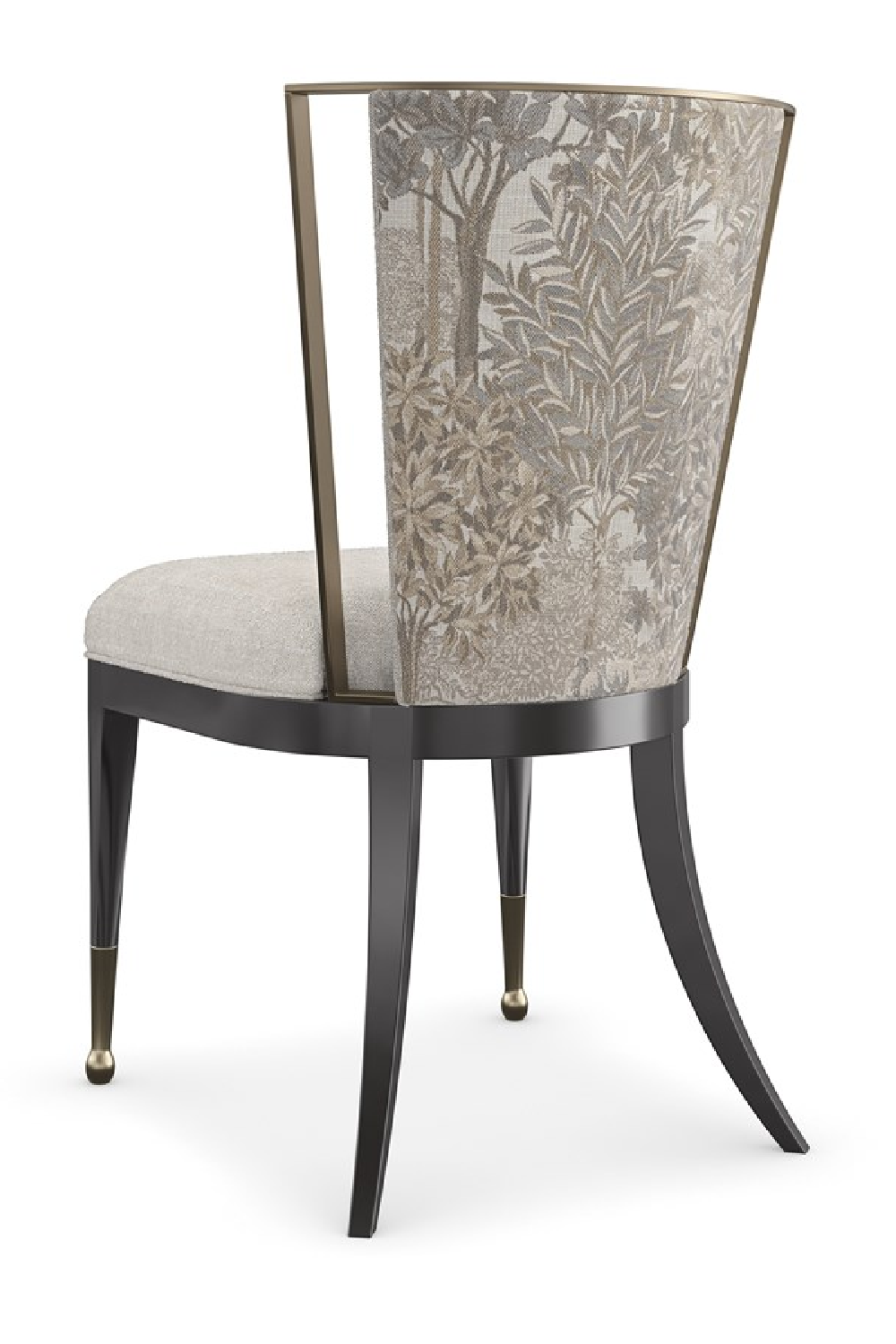 Ivory Linen-Blend Dining Chair | Caracole Astoria | Caracole.eu.com