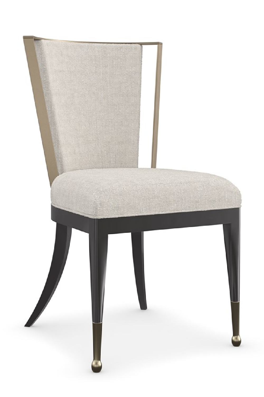 Ivory Linen-Blend Dining Chair | Caracole Astoria | Caracole.eu.com
