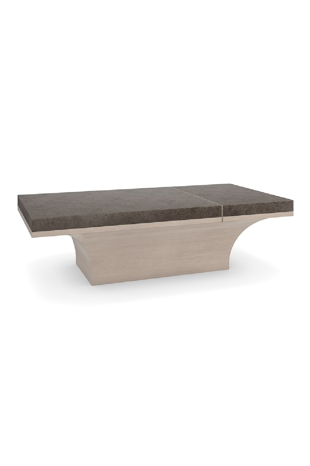 Gold Trimmed Wooden Coffee Table | Caracole Full Break | Caracole.eu.com
