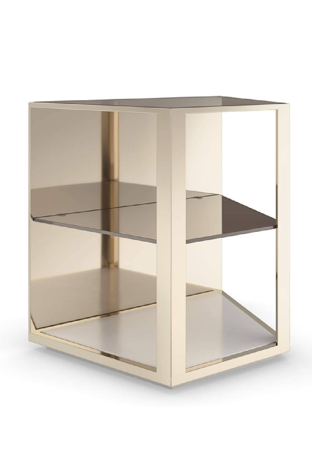 3-Layer Glass End Table | Caracole Refraction | Caracole.eu.com