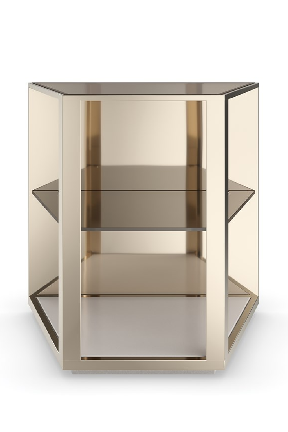 3-Layer Glass End Table | Caracole Refraction | Caracole.eu.com