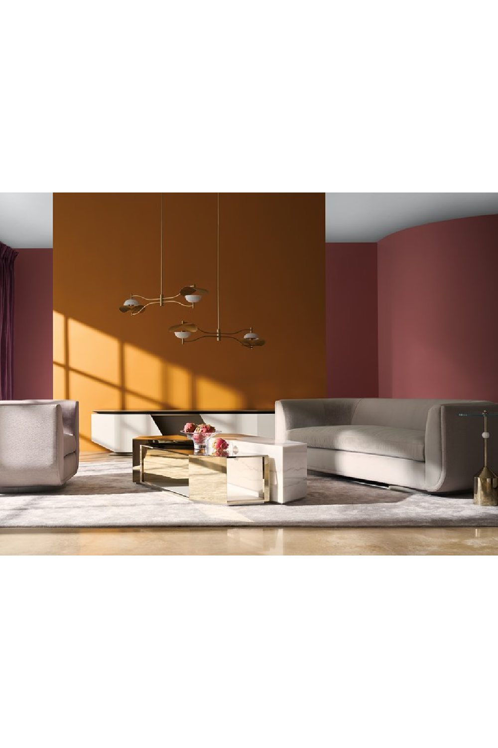 Clear Glass Pedestal Side Table | Caracole Alpha | Caracole.eu.com