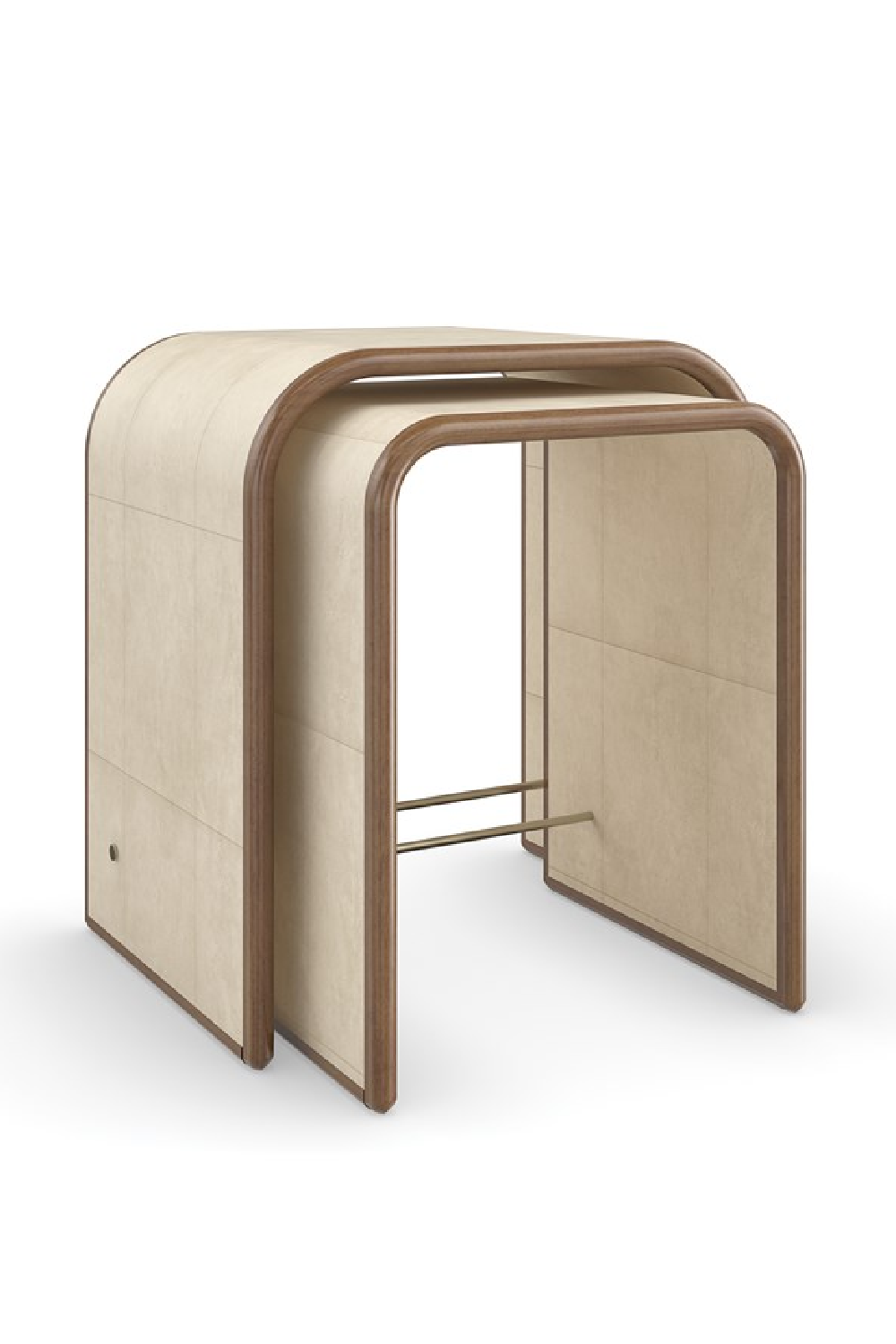 Ivory Parchment Nesting Tables (2) | Caracole Delano | Caracole.eu.com
