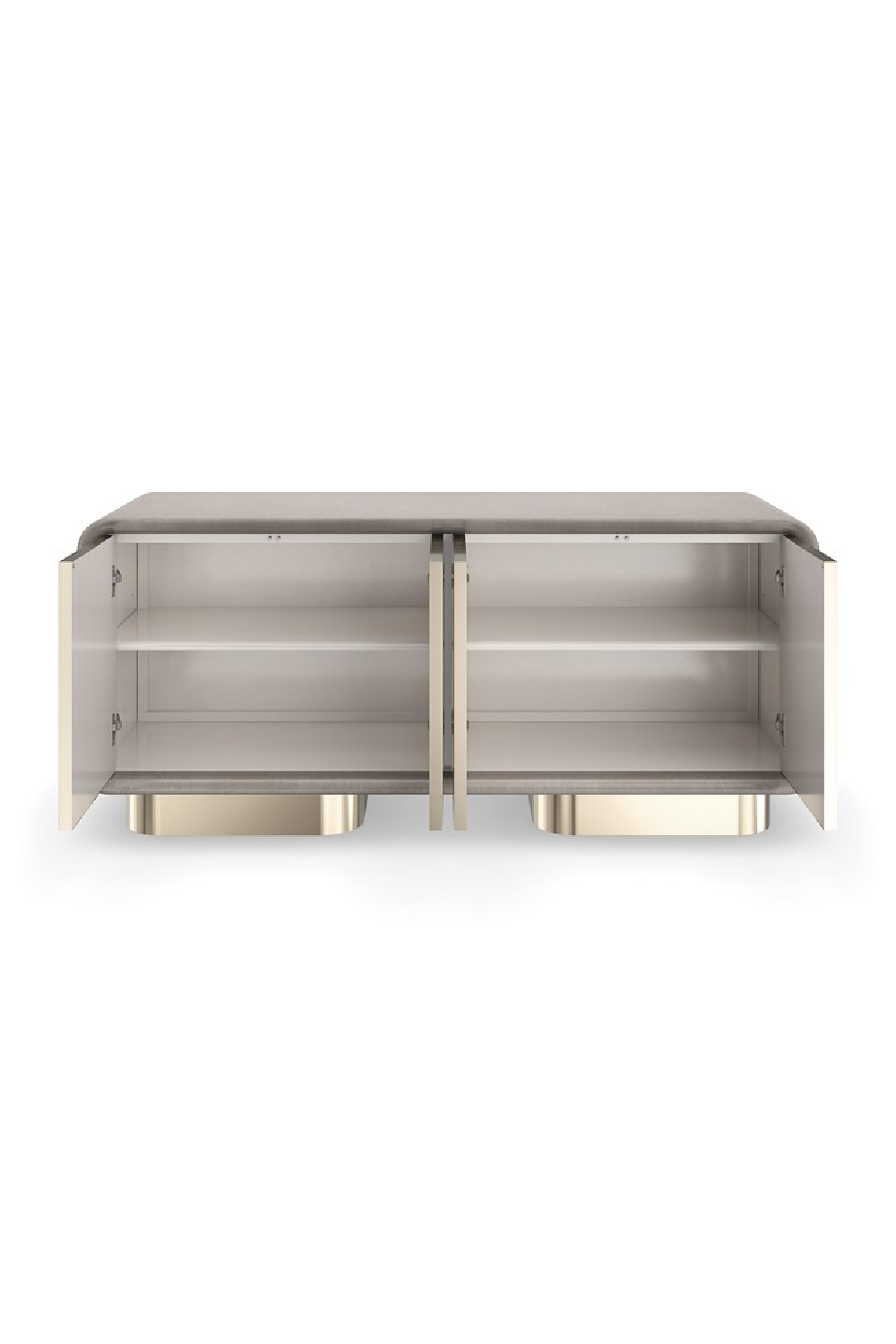 Mirrored 4-Door Media Unit | Caracole Aero | Caracole.eu.com