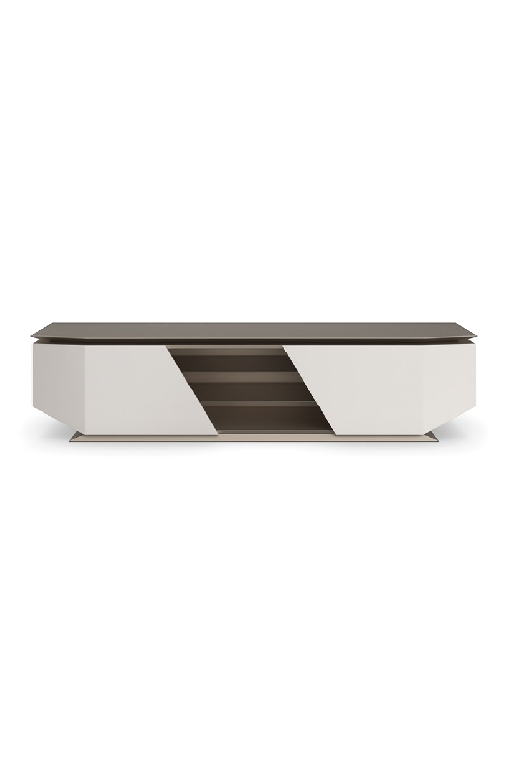 Metallic Modern Media Unit | Caracole Axis | Caracole.eu.com