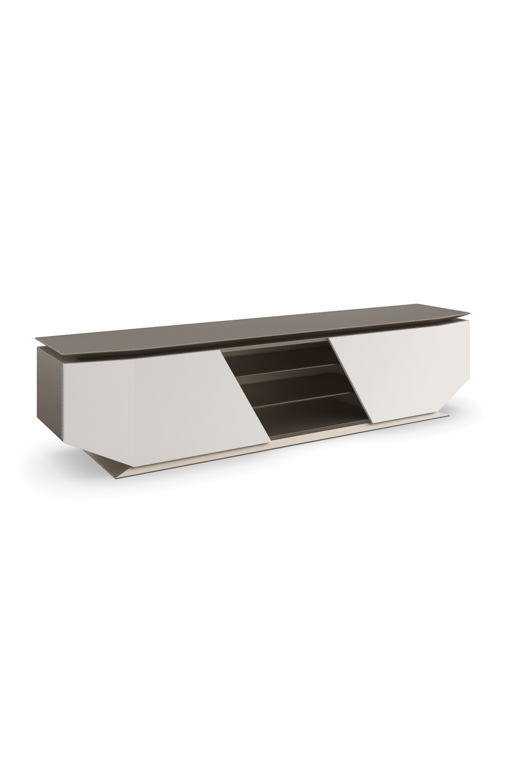Metallic Modern Media Unit | Caracole Axis | Caracole.eu.com