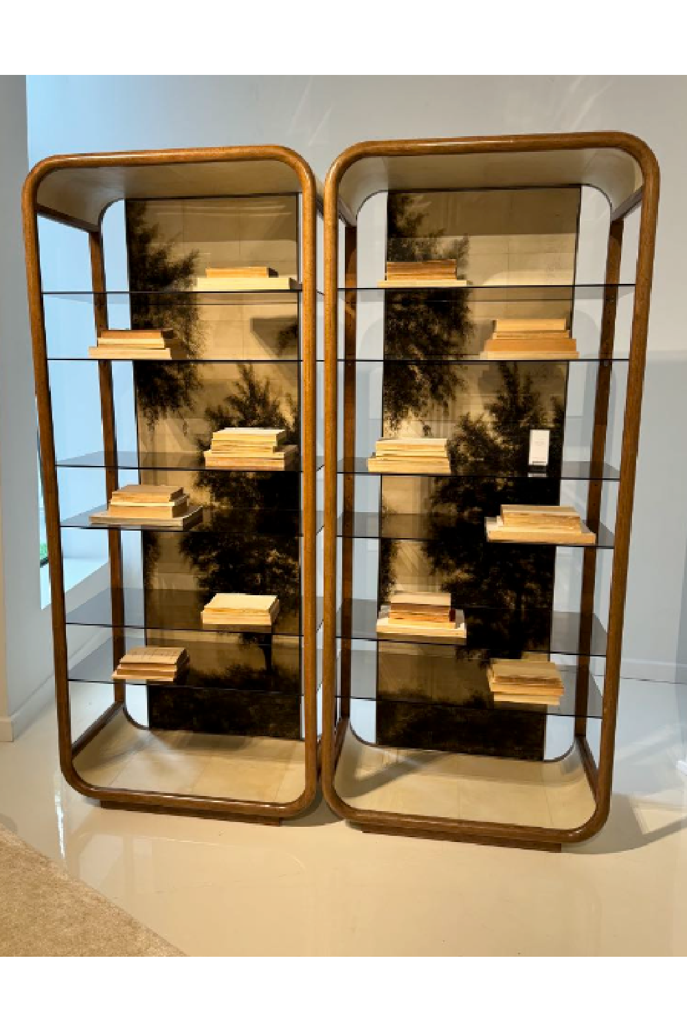 Gold Wooden Framed Bookcase | Caracole Fairmont | Caracole.eu.com