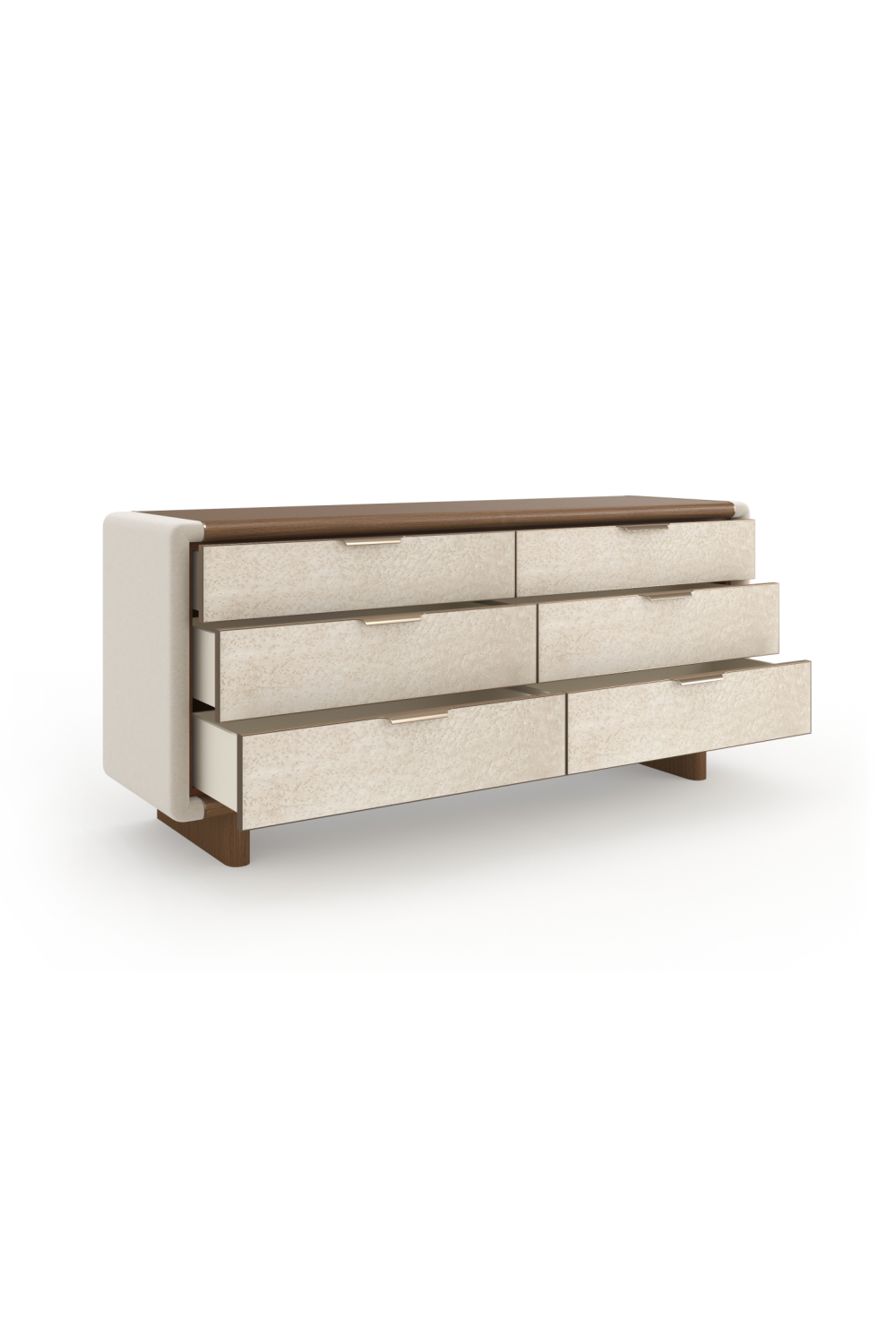 Suede Side 6-Drawer Dresser | Caracole Botero | Caracole.eu.com