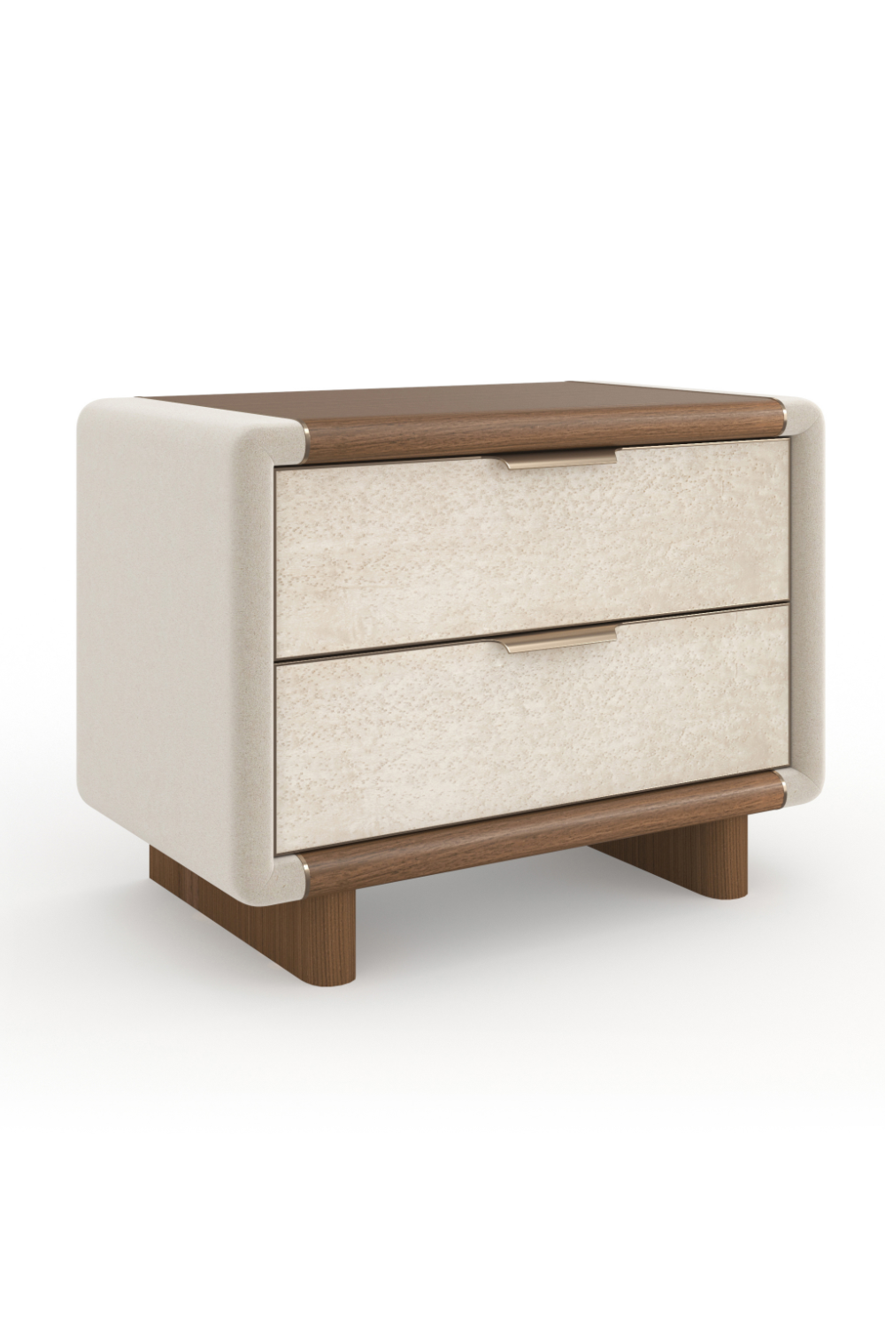 Suede Panel Nightstand | Caracole Botero | Caracole.eu.com