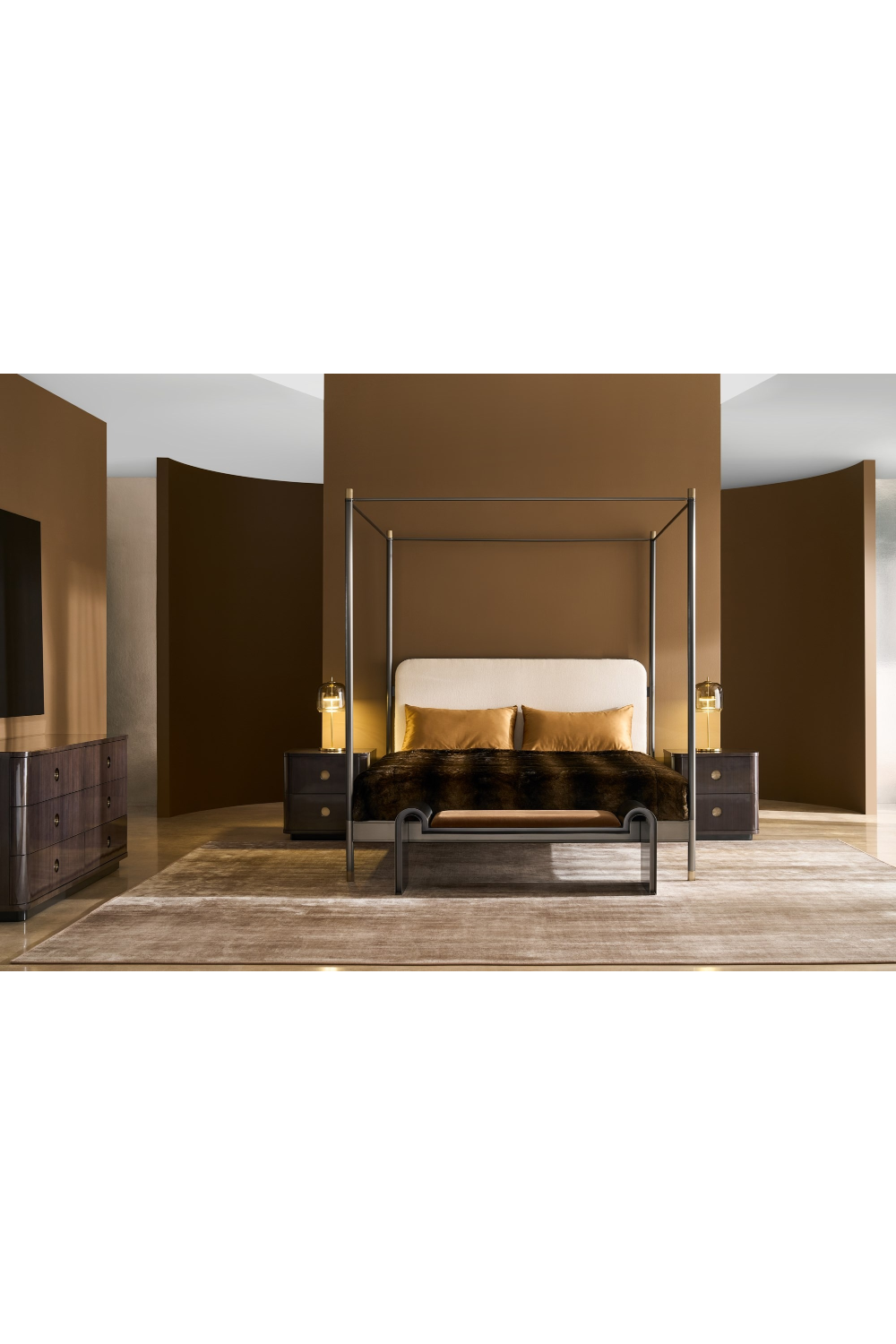 Brown Wooden Nightstand | Caracole Bachelor | Caracole.eu.com