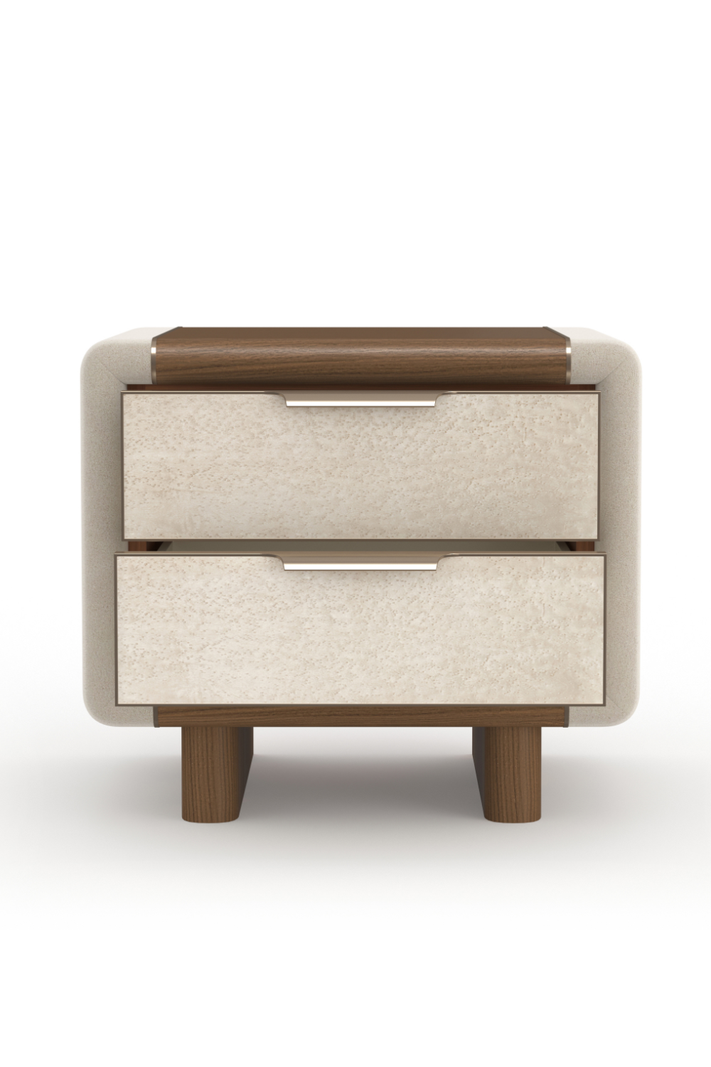 Suede Panel Nightstand | Caracole Botero | Caracole.eu.com
