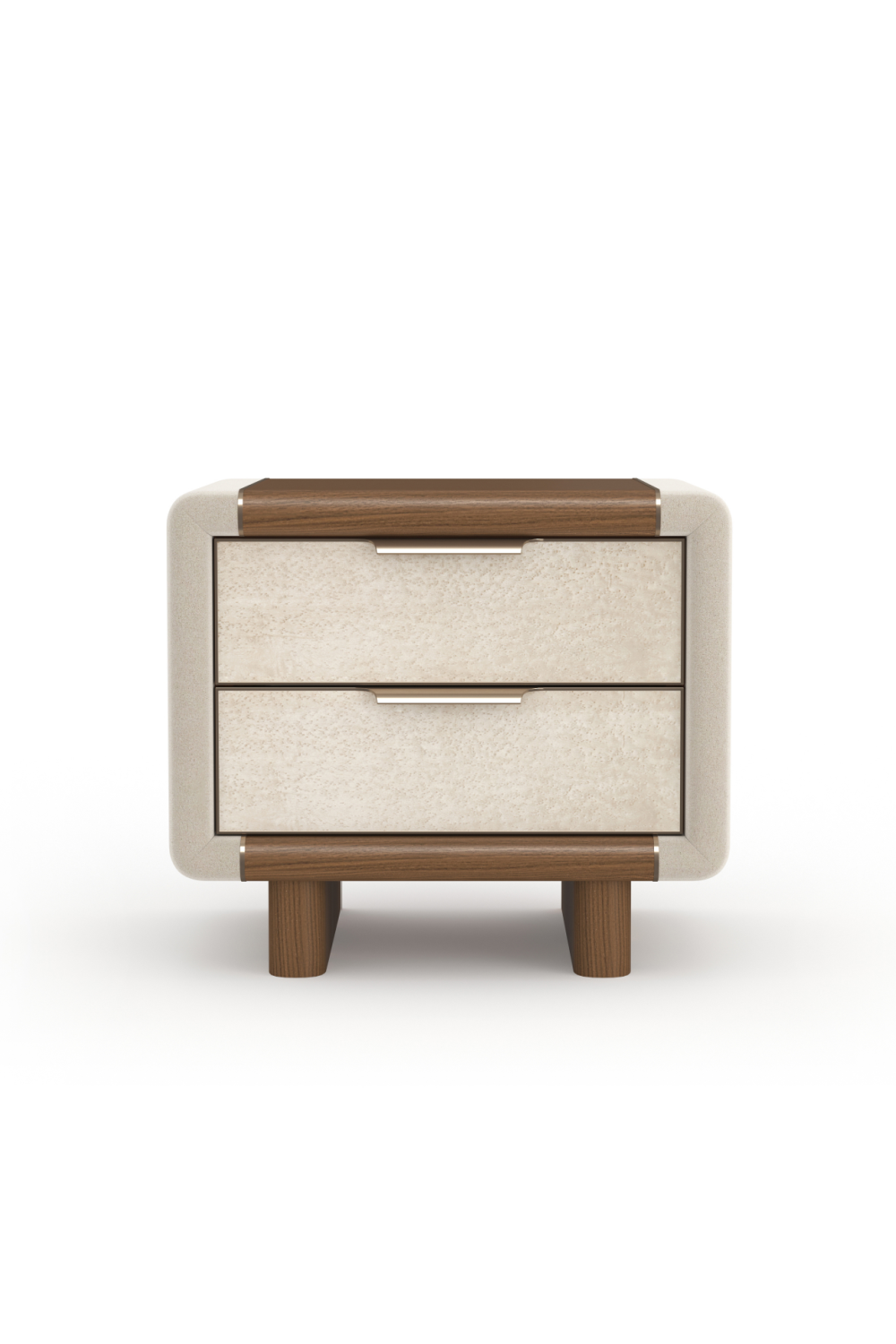Suede Panel Nightstand | Caracole Botero | Caracole.eu.com