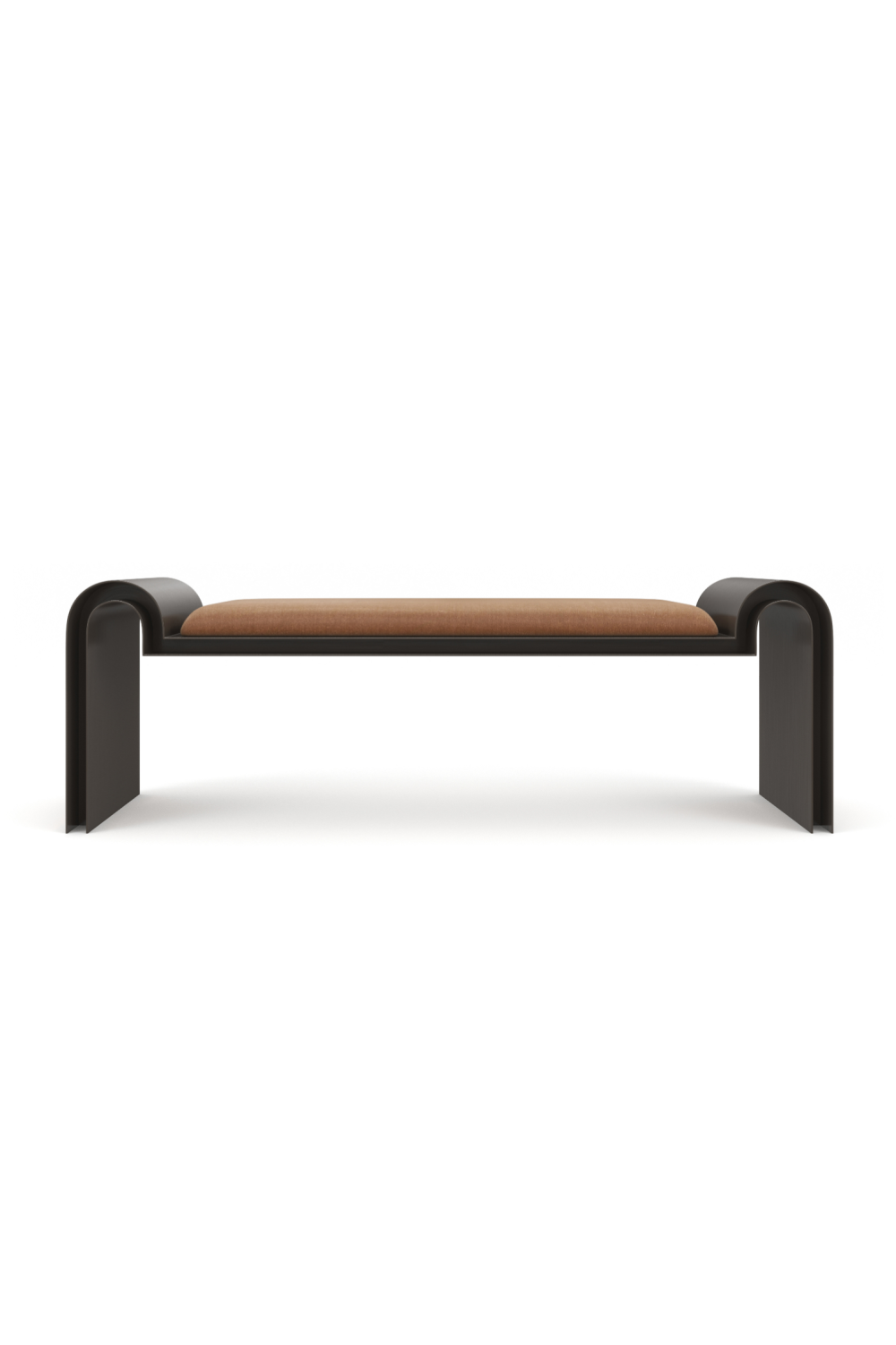 Bronze Framed Velvet Bench | Caracole Beau | Caracole.eu.com