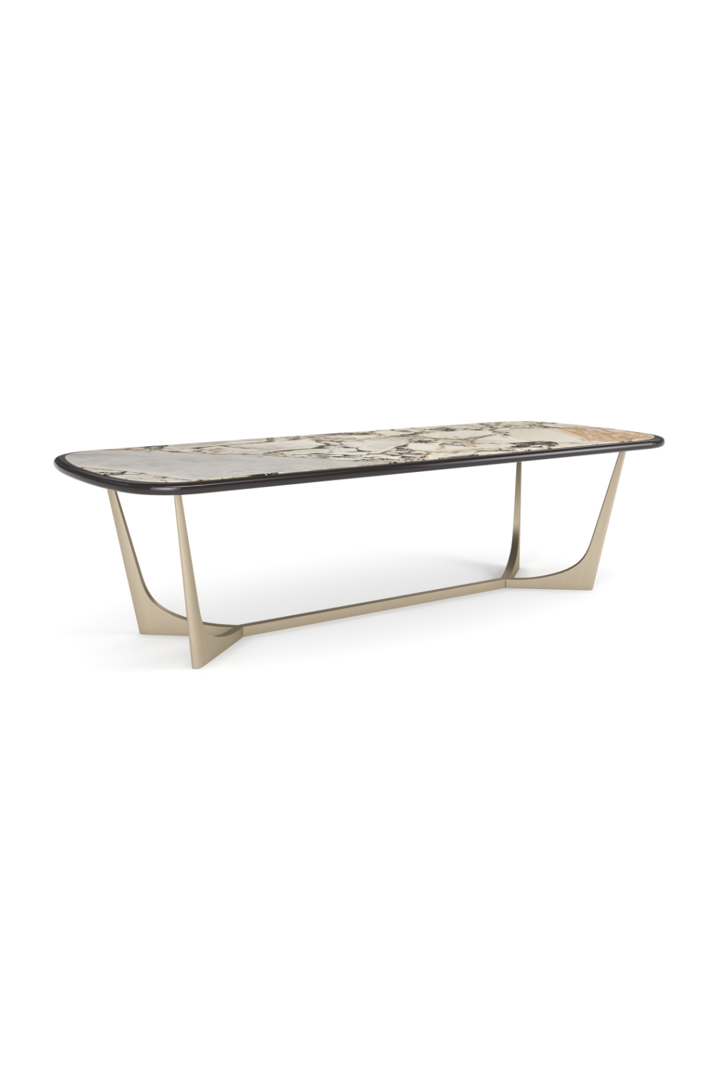 Glossy Stone Dining Table | Caracole Vena | Caracole.eu.com