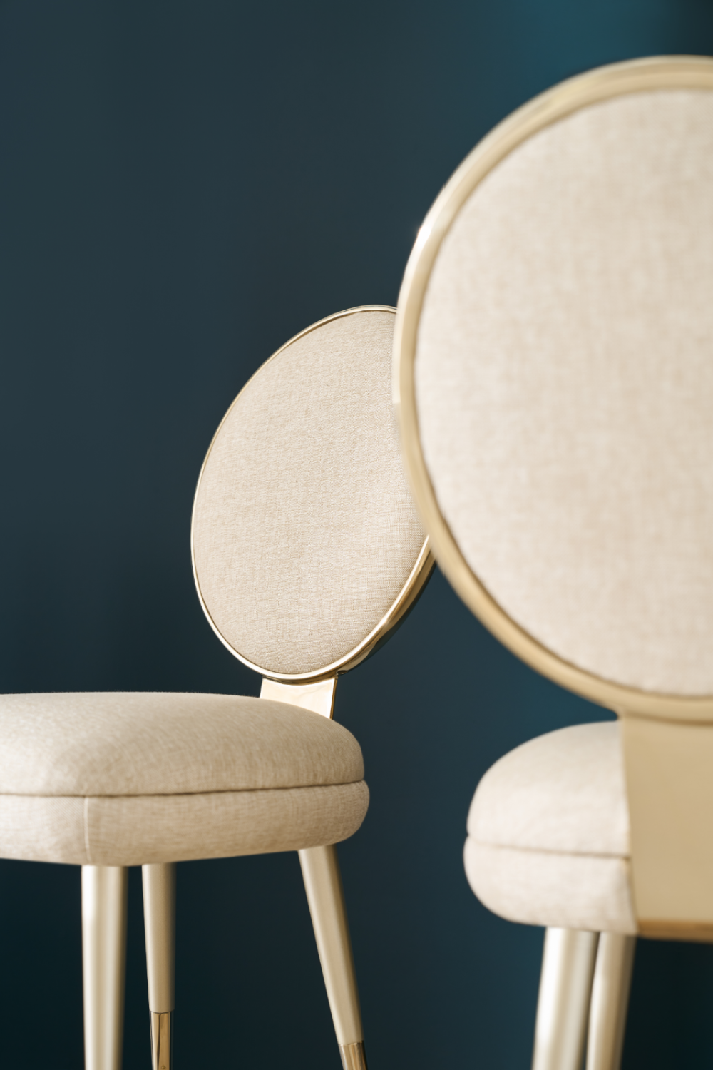 Light Gold Dining Chair | Caracole Apollo | Caracole.eu.com