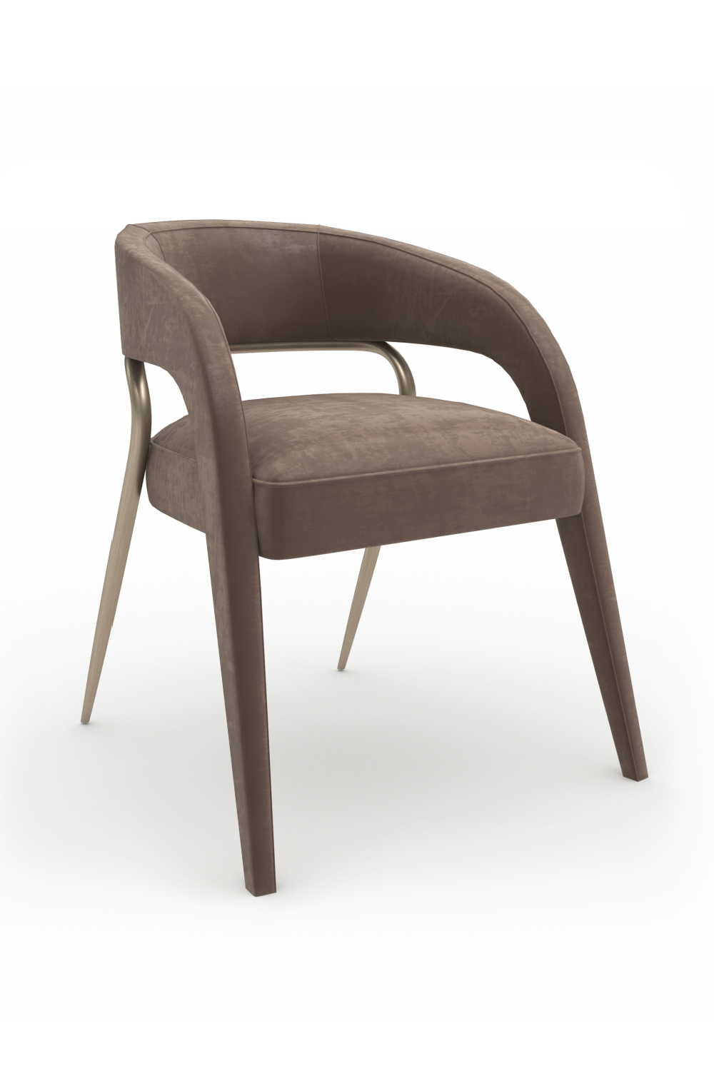 Open-Back Velvet Dining Chair | Caracole Gazelle | Caracole.eu.com