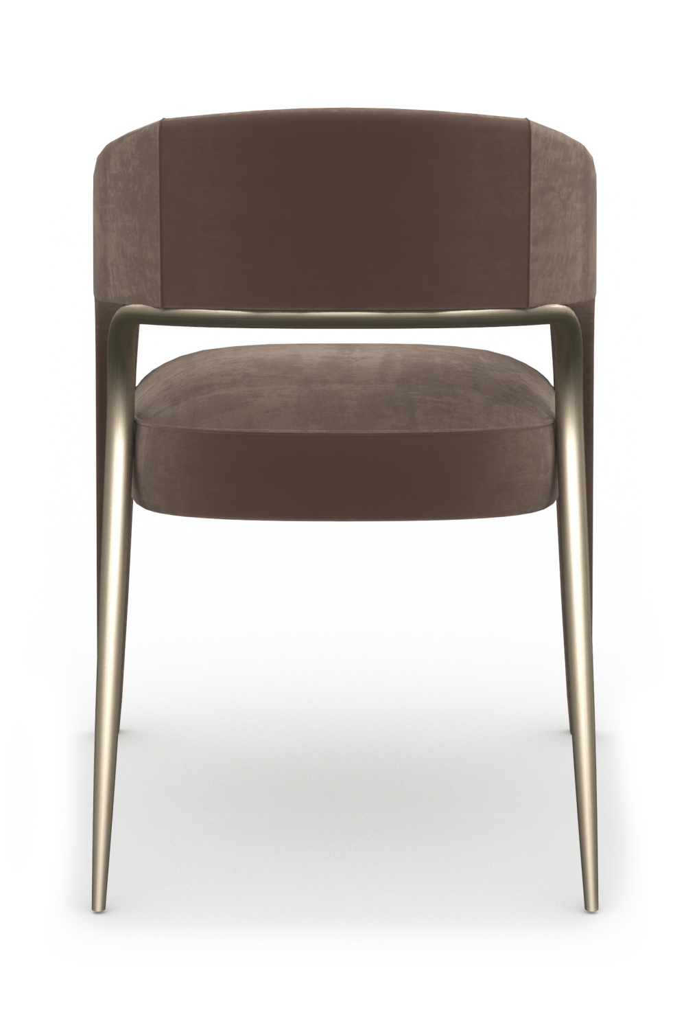Open-Back Velvet Dining Chair | Caracole Gazelle | Caracole.eu.com