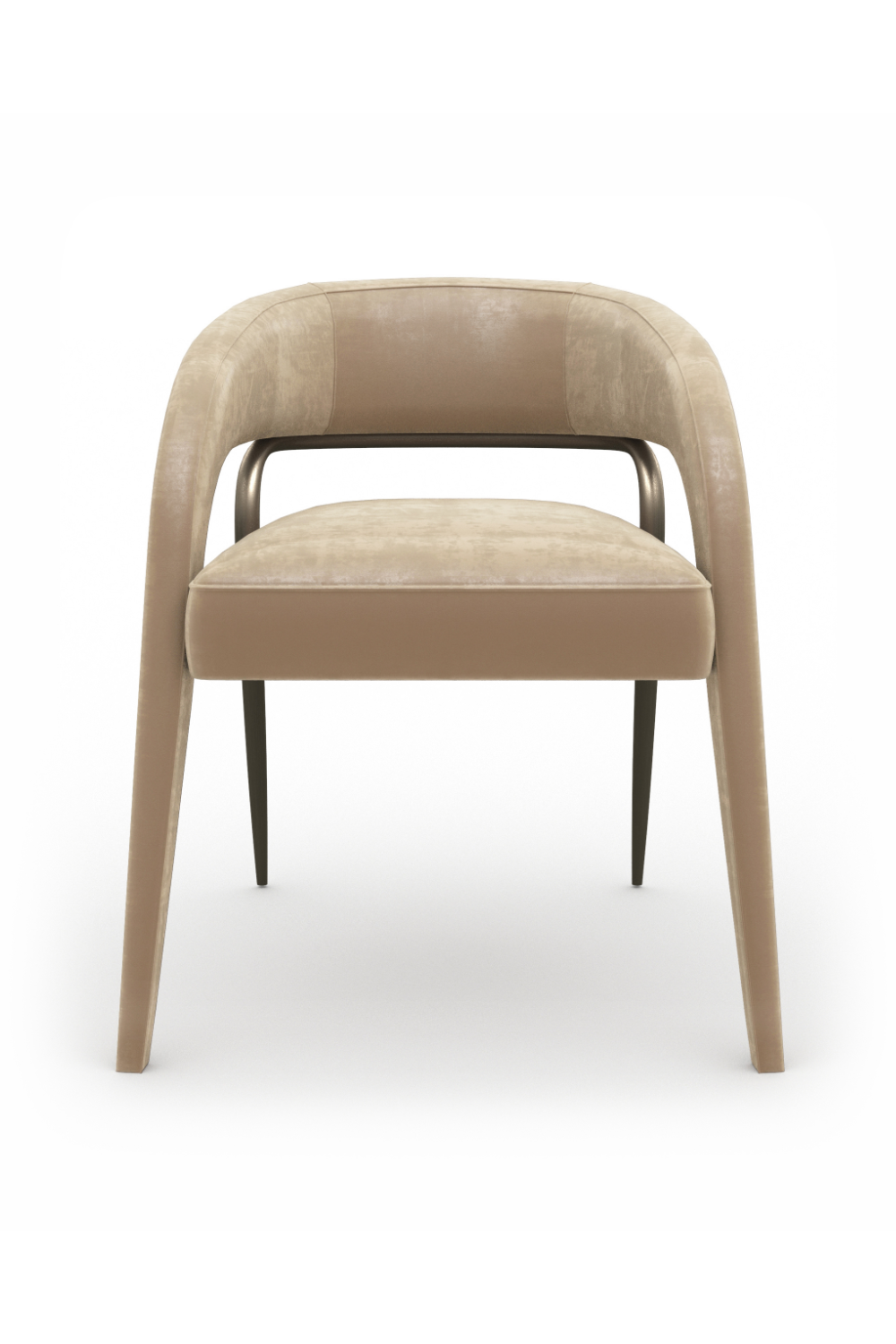 Open-Back Velvet Dining Chair | Caracole Gazelle | Caracole.eu.com