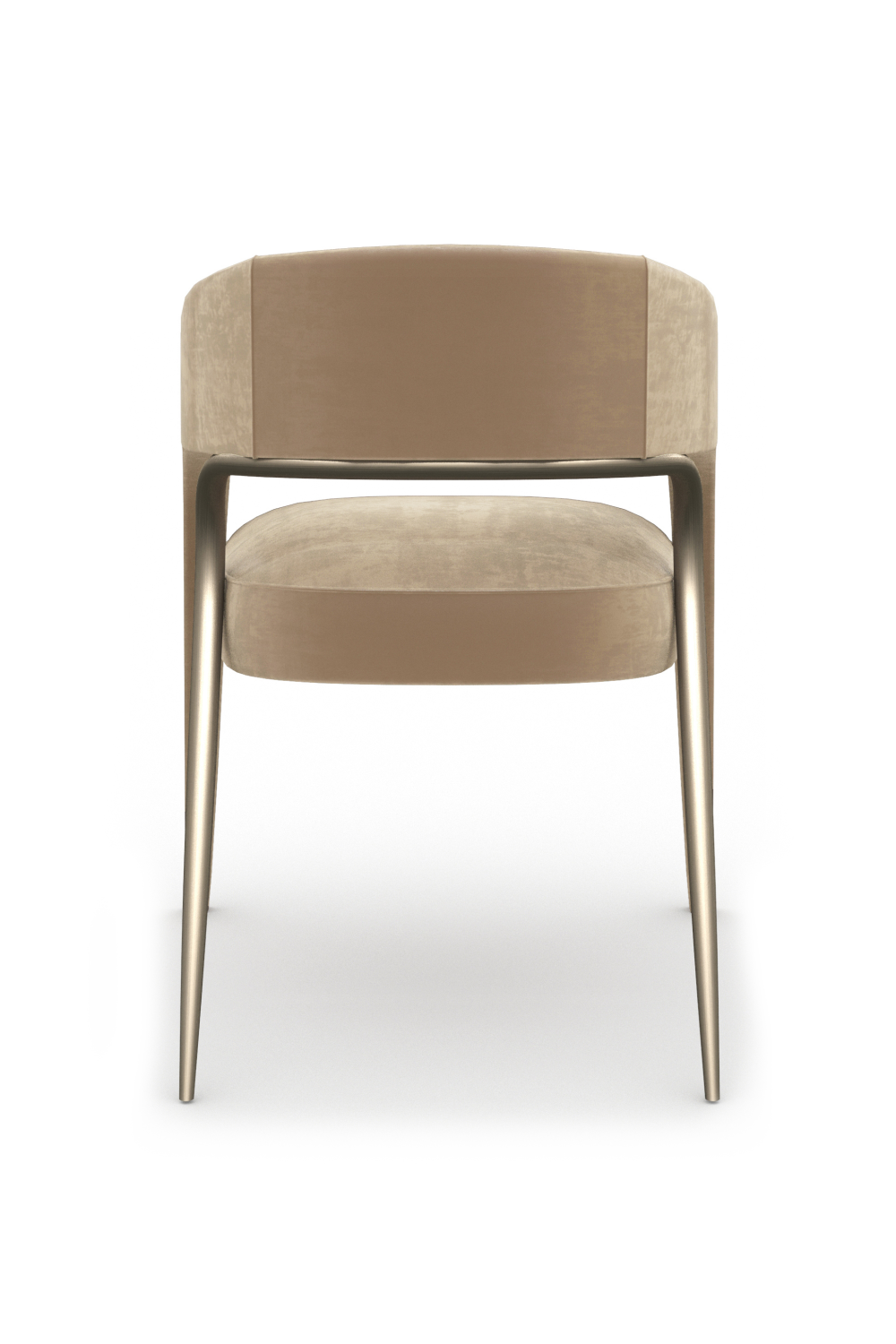 Open-Back Velvet Dining Chair | Caracole Gazelle | Caracole.eu.com