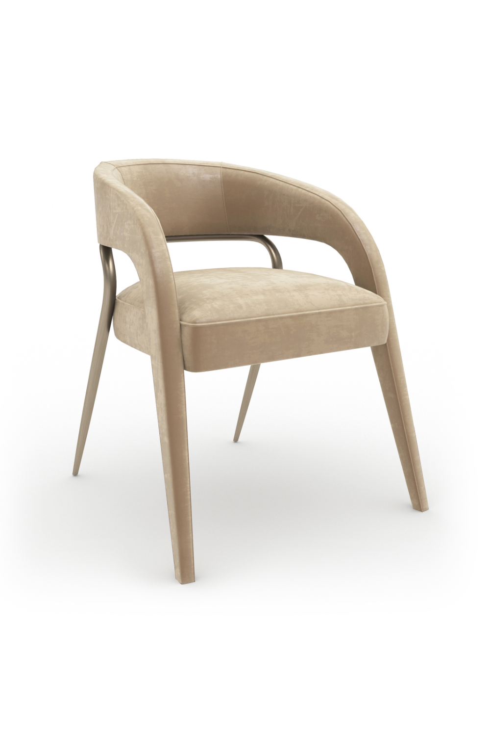 Open-Back Velvet Dining Chair | Caracole Gazelle | Caracole.eu.com