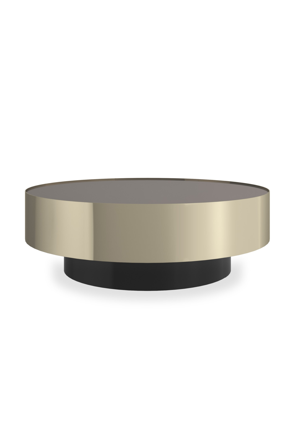 Round Bronze Mirror Coffee Table | Caracole Radius | Caracole.eu.com