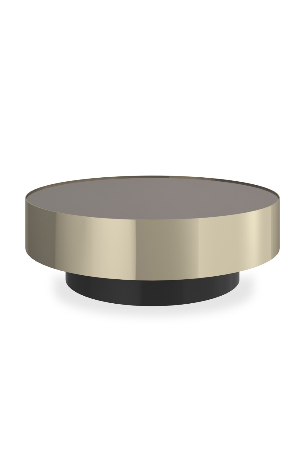 Round Bronze Mirror Coffee Table | Caracole Radius | Caracole.eu.com