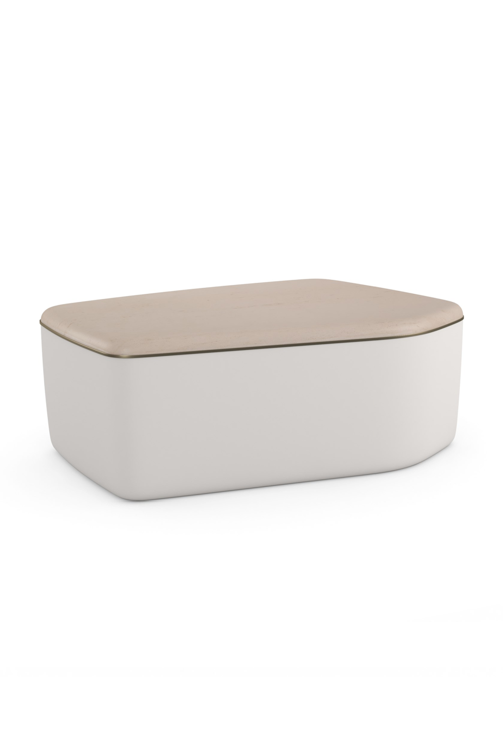 Ivory Bouclé Coffee Table | Caracole Serir | Caracole.eu.com