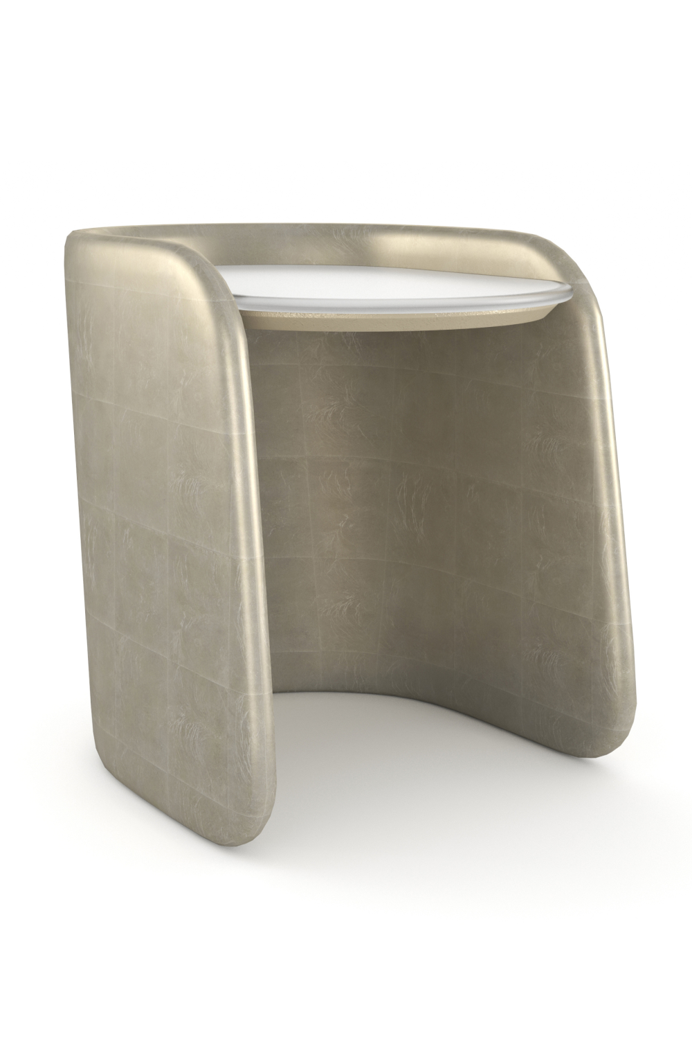 Frosted Glass Side Table | Caracole Bauble | Caracole.eu.com