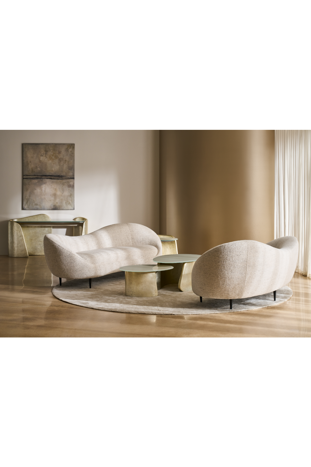 Frosted Glass Side Table | Caracole Bauble | Caracole.eu.com