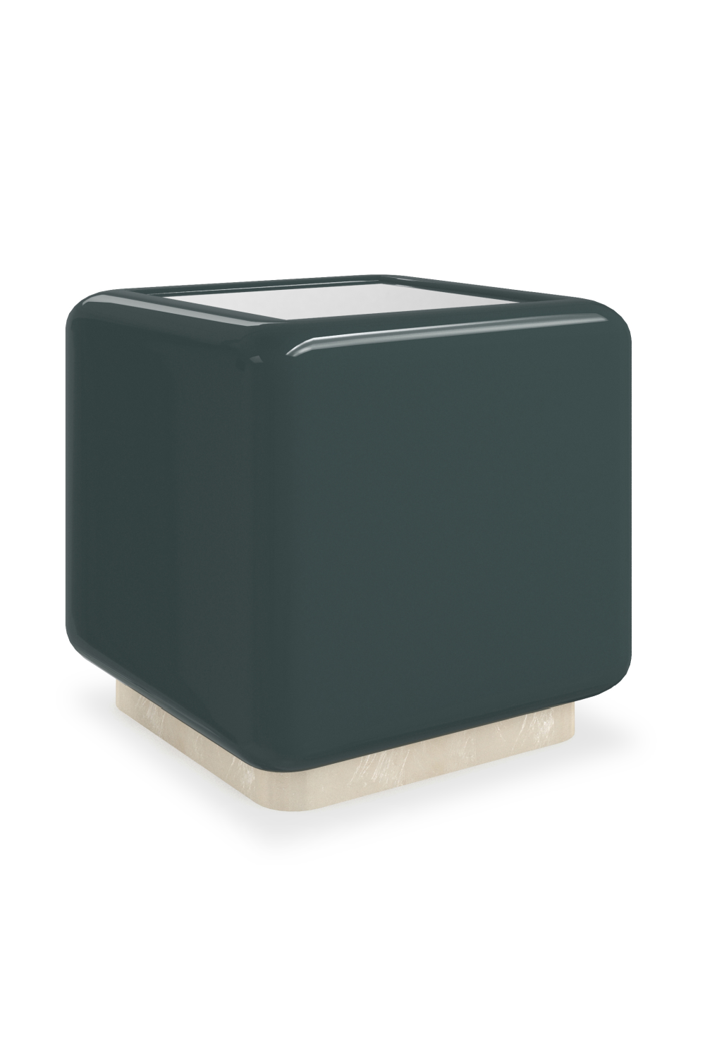 Mirror Top Cube Accent Table | Caracole Gelee | Caracole.eu.com