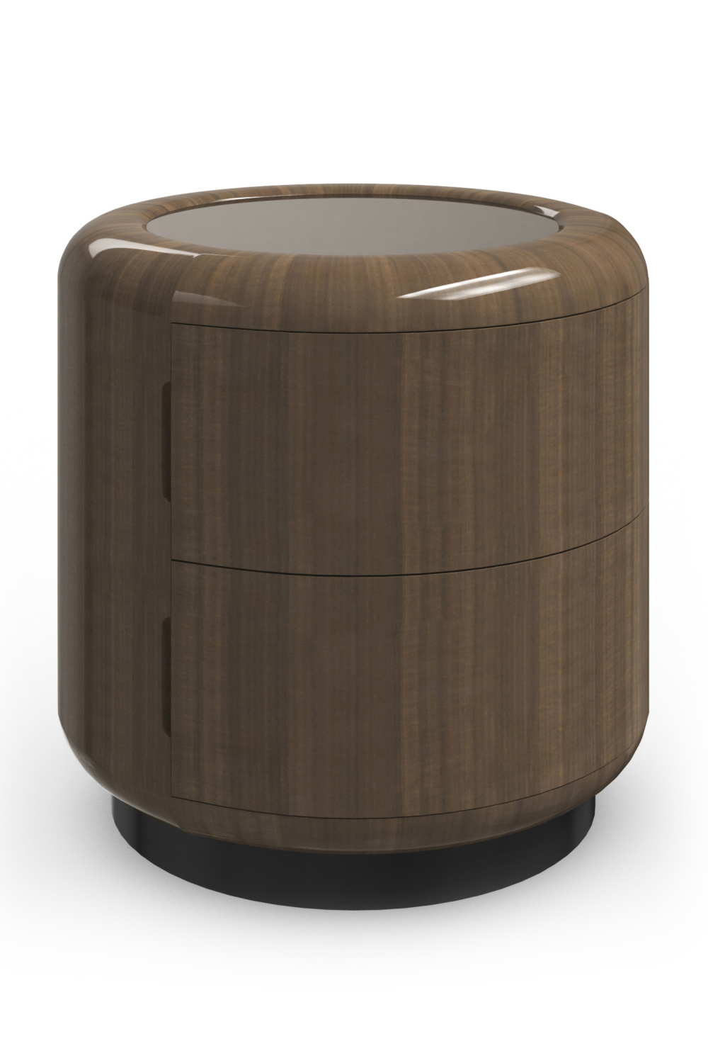 2-Drawer Round Side Table | Caracole Gelee | Caracole.eu.com