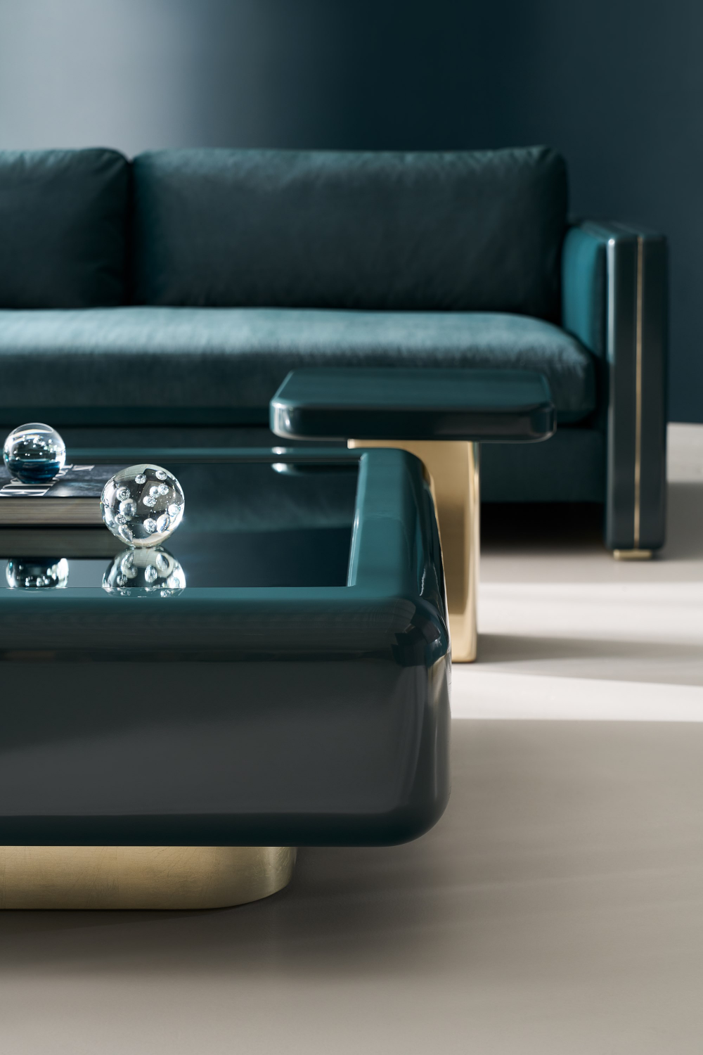 Glossy Square Accent Table | Caracole Gelee