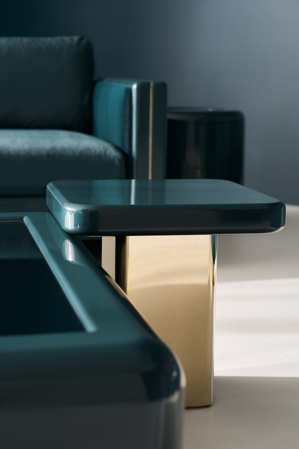 Glossy Square Accent Table | Caracole Gelee