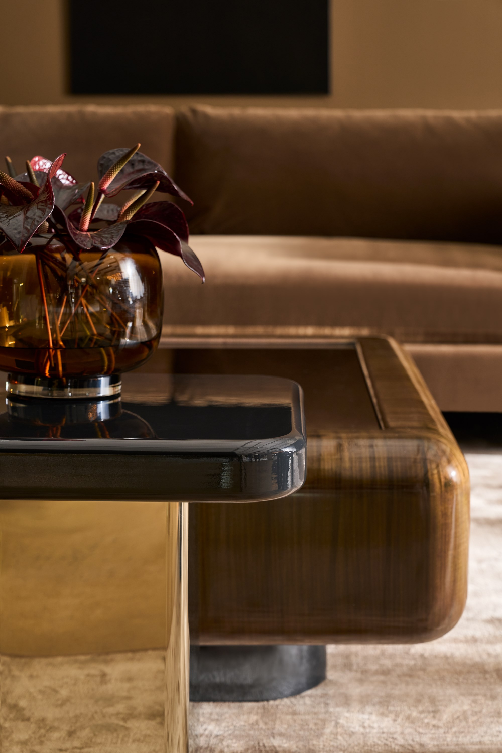 Glossy Square Accent Table | Caracole Gelee