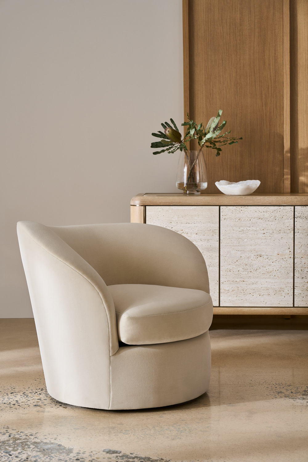 Travertine 4-Door Sideboard | Caracole Mojave | Caracole.eu.com