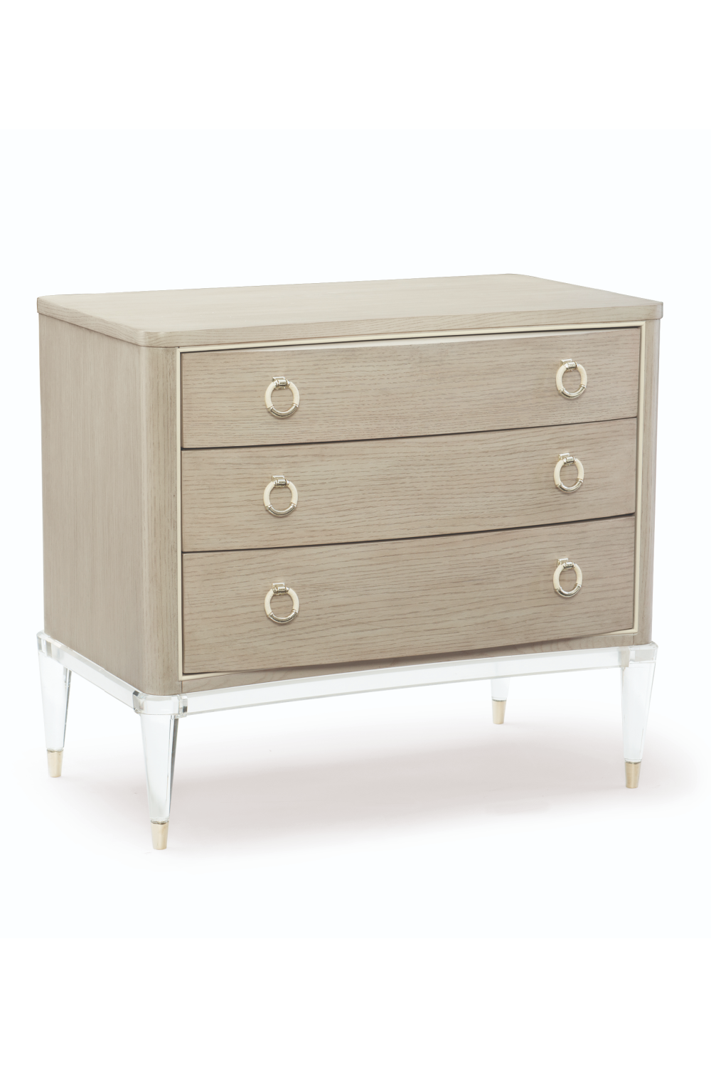 Light Gray Modern Nightstand | Caracole Floating On Air | Oroa.com