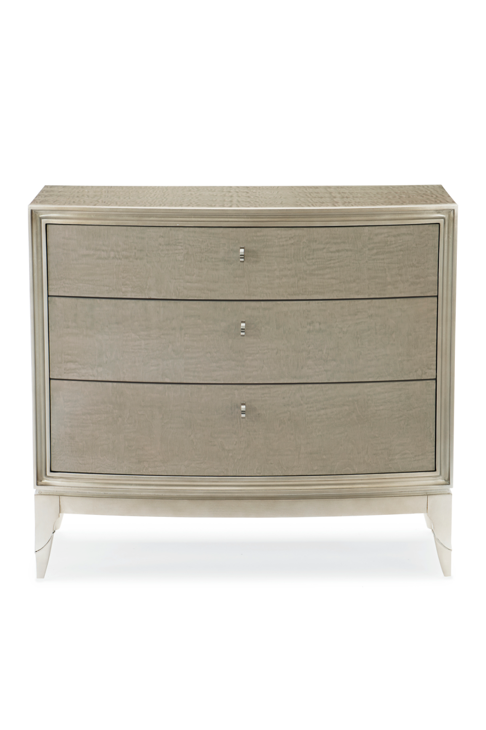 Silver Leaf 3-Drawer Nightstand | Caracole Rise And Shine | Caracole.eu.com