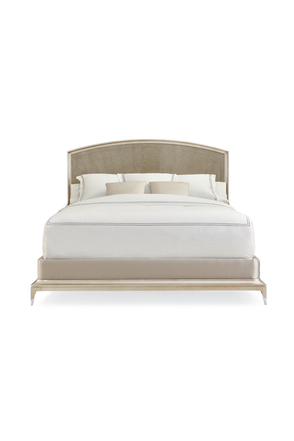 Metallic Outlined King Bed | Caracole Rise To The Occasion | Caracole.eu.com